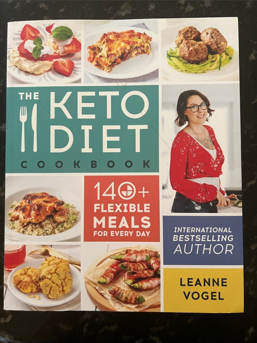 The Keto Diet Cookbook by — Red & Teal Cover